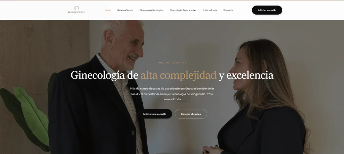 Dionisi Cautures: sitio web diseñado por Argentia Web Design